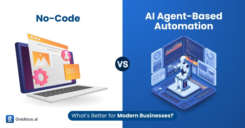 No-Code vs AI Agent-Based Automation comparison
